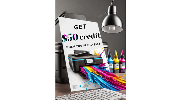 Get $50 credit, when you spend $500